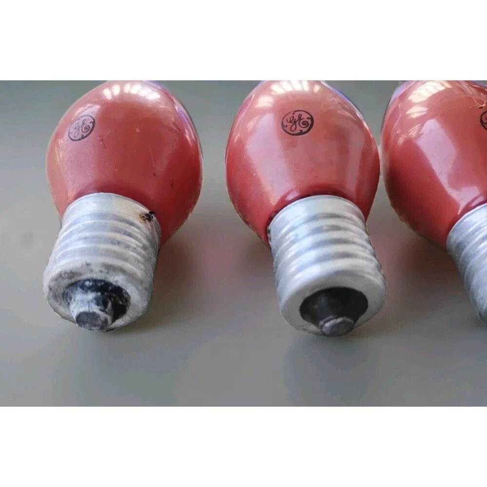10) Vintage GE C-9 Christmas Lights Red And Blue Bulbs July 4th Of July TESTED!